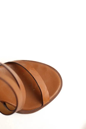 Talons Chloé Camel en Cuir