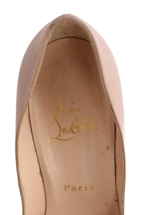 Talons Christian Louboutin Beige en Cuir