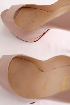 Talons Christian Louboutin Beige en Cuir