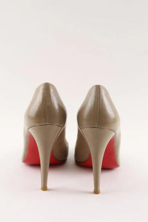 Talons Christian Louboutin Beige en Cuir