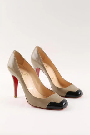 Talons Christian Louboutin Beige en Cuir