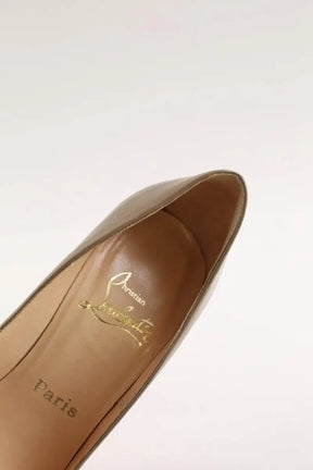 Talons Christian Louboutin Beige en Cuir