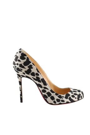 Talons Christian Louboutin Beige en Cuir, taille 37 - Seconde Main