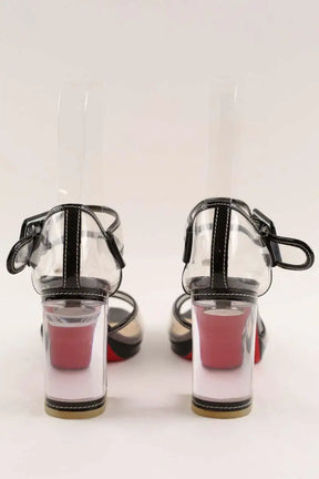 Talons Christian Louboutin Blanc en Plastique
