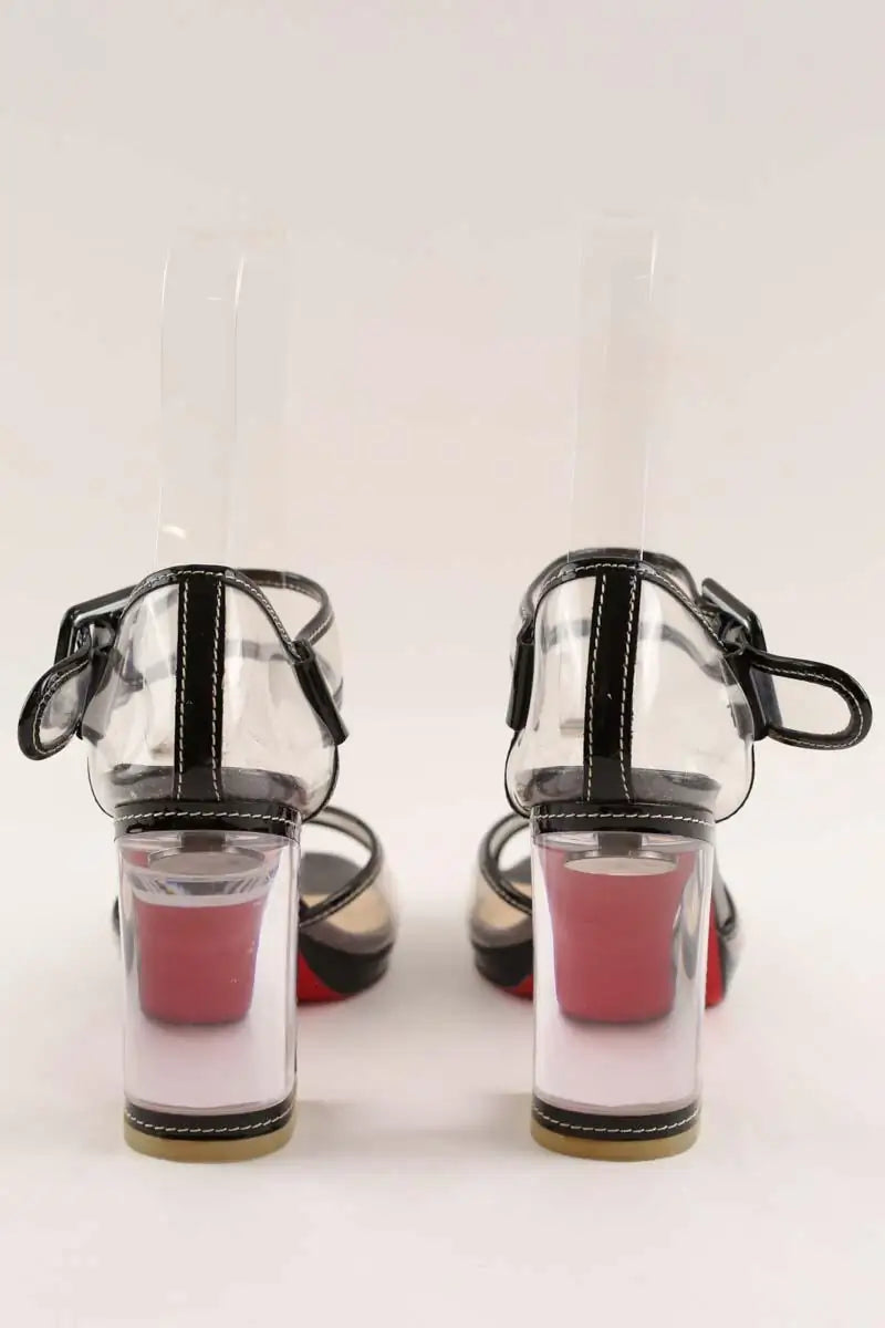 Talons Christian Louboutin Blanc en Plastique