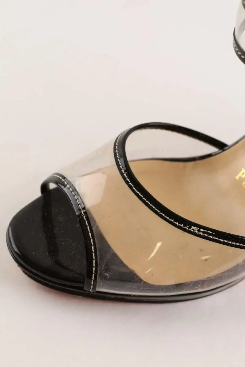 Talons Christian Louboutin Blanc en Plastique