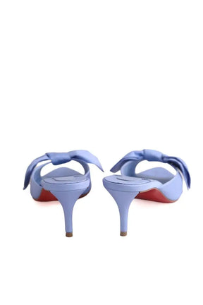 Talons Christian Louboutin Bleu en Tissu