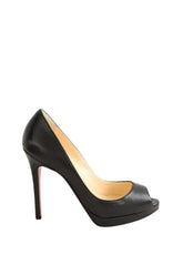 Talons Christian Louboutin Noir en Cuir, taille 35 - Seconde Main