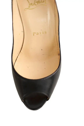 Talons Christian Louboutin Noir en Cuir