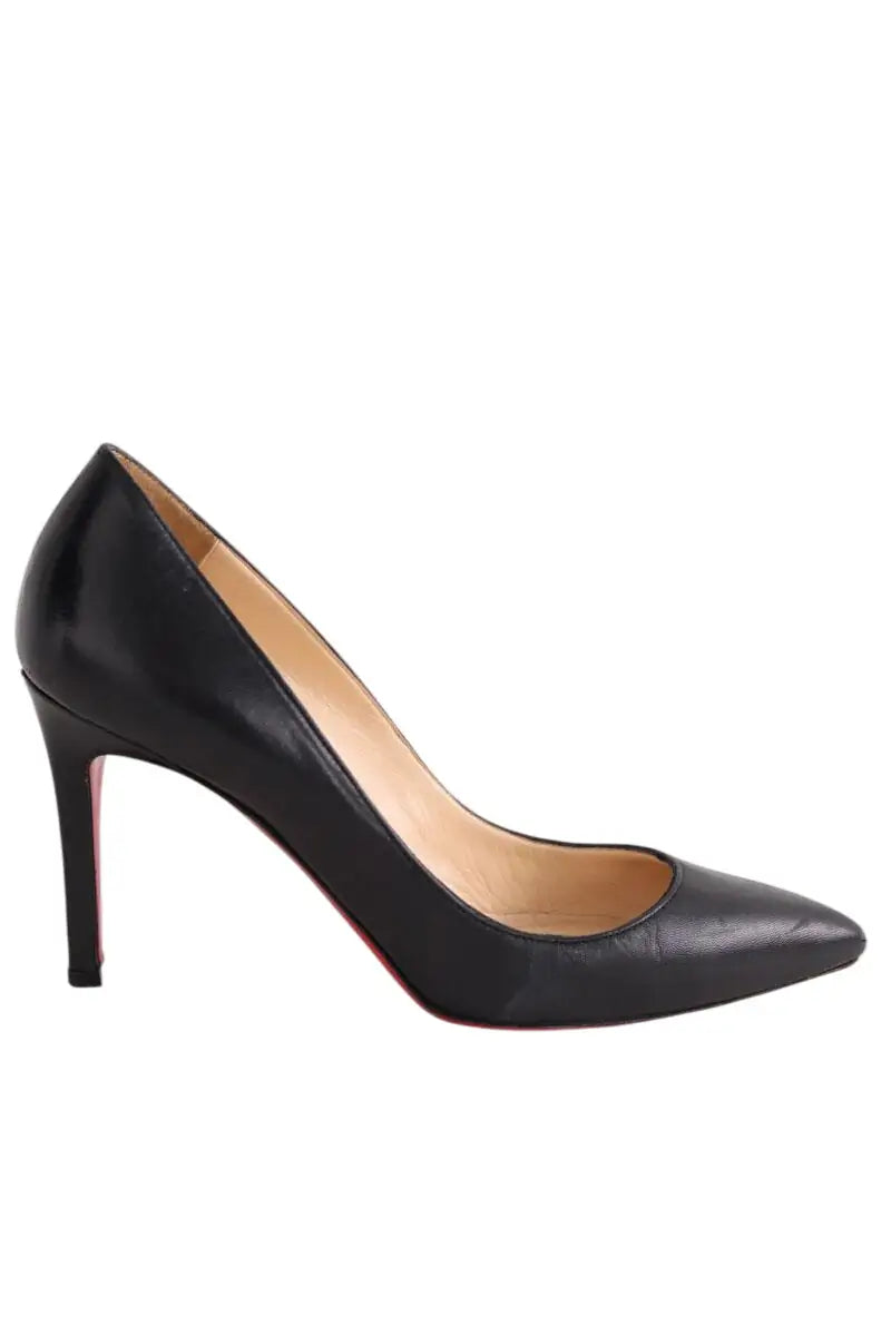 Talons Christian Louboutin Noir en Cuir, taille 36 - Seconde Main