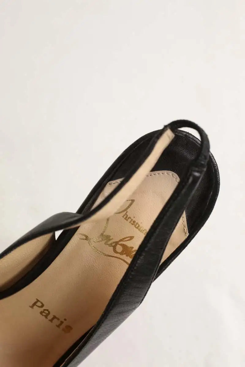 Talons Christian Louboutin Noir en Cuir