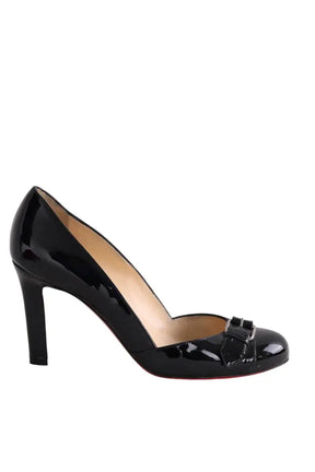 Talons Christian Louboutin Noir en Cuir, taille 37 - Seconde Main