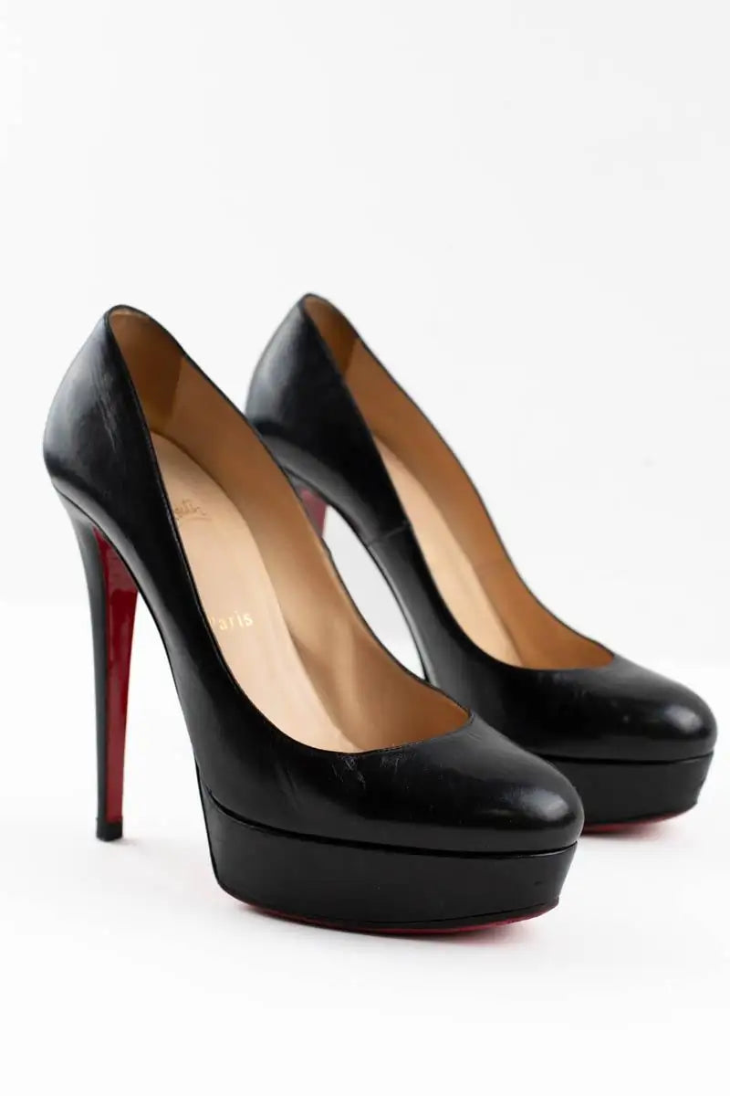Talons Christian Louboutin Noir en Cuir