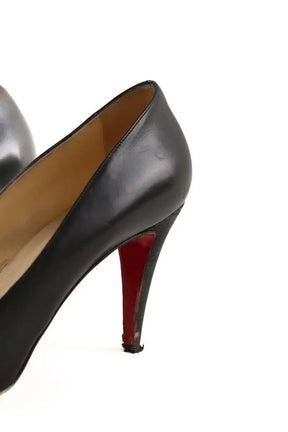 Talons Christian Louboutin Noir en Cuir