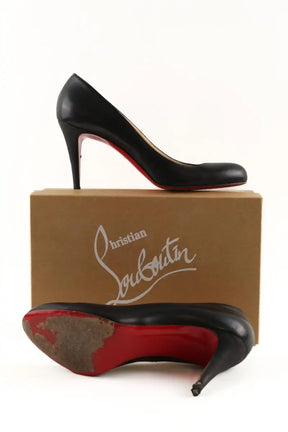 Talons Christian Louboutin Noir en Cuir