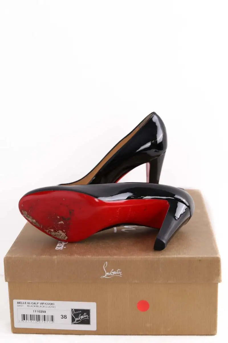Talons Christian Louboutin Noir en Cuir verni
