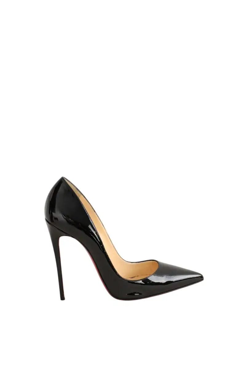 Talons Christian Louboutin Noir en Cuir verni, taille 38 - Seconde Main