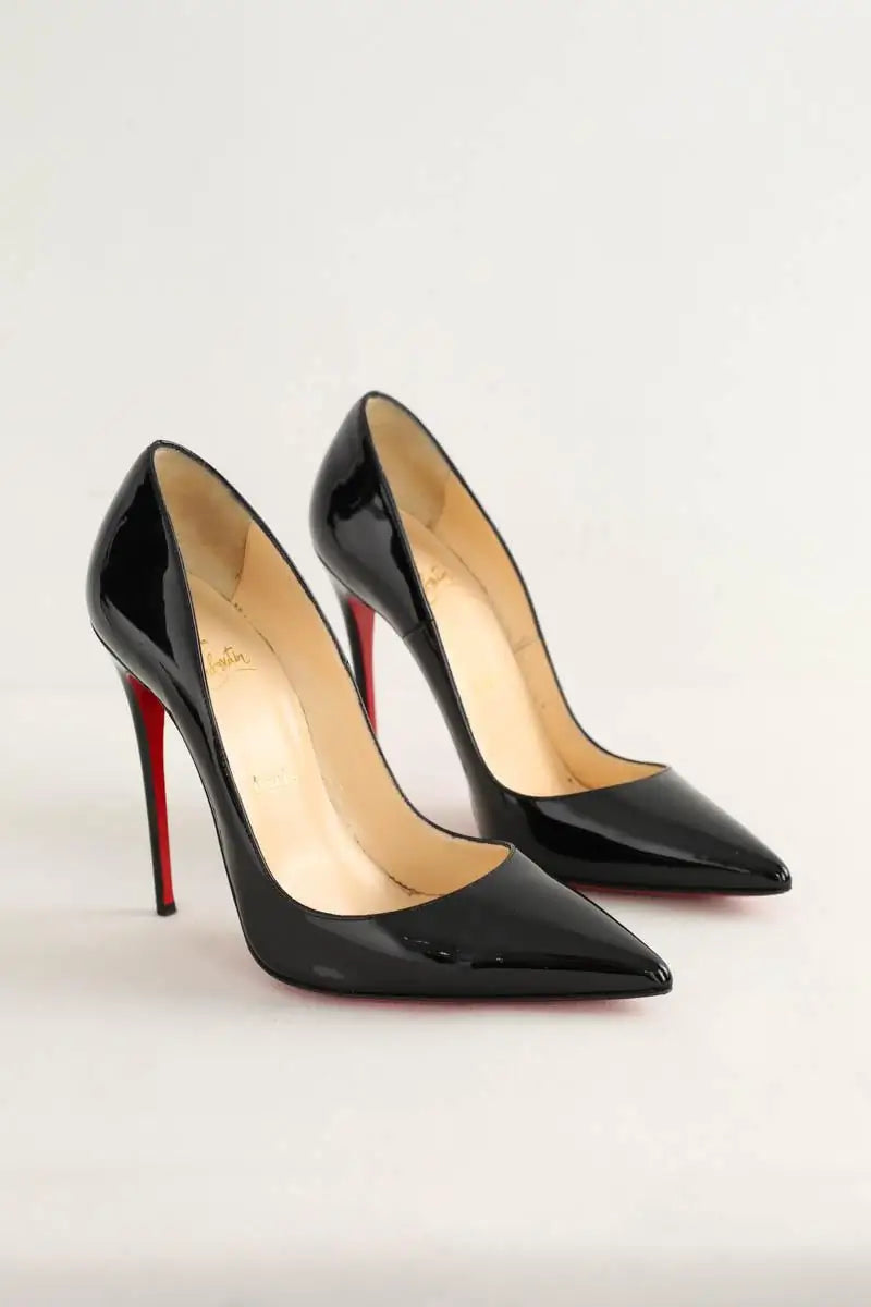 Talons Christian Louboutin Noir en Cuir verni