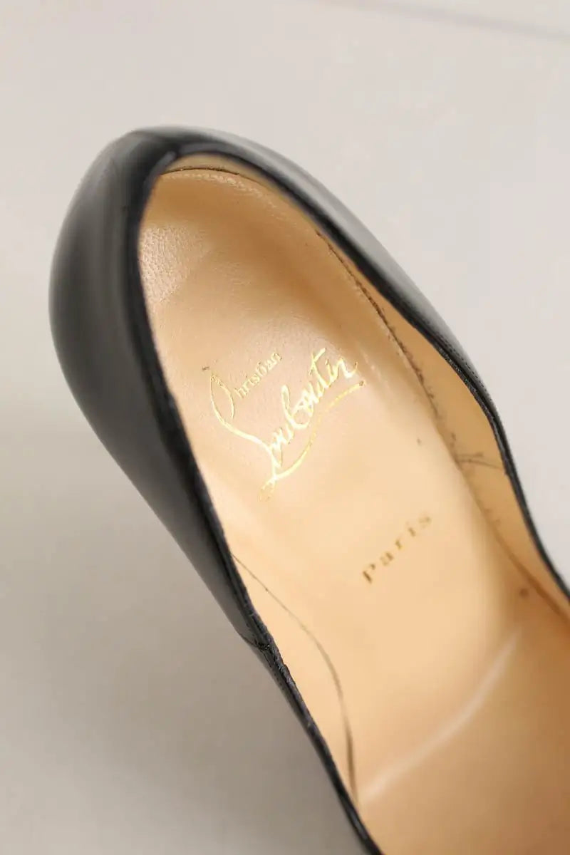 Talons Christian Louboutin Noir en Cuir verni