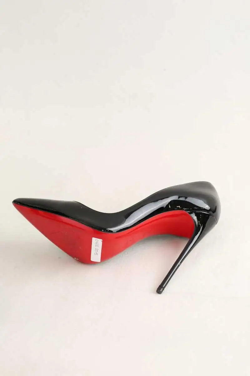 Talons Christian Louboutin Noir en Cuir verni