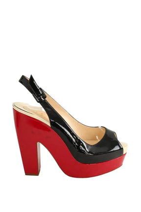 Talons Christian Louboutin Noir en Cuir verni, taille 41 - Seconde Main