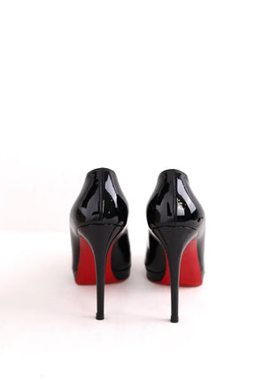 Talons Christian Louboutin simple pump 120 patent calf Noir en Cuir verni
