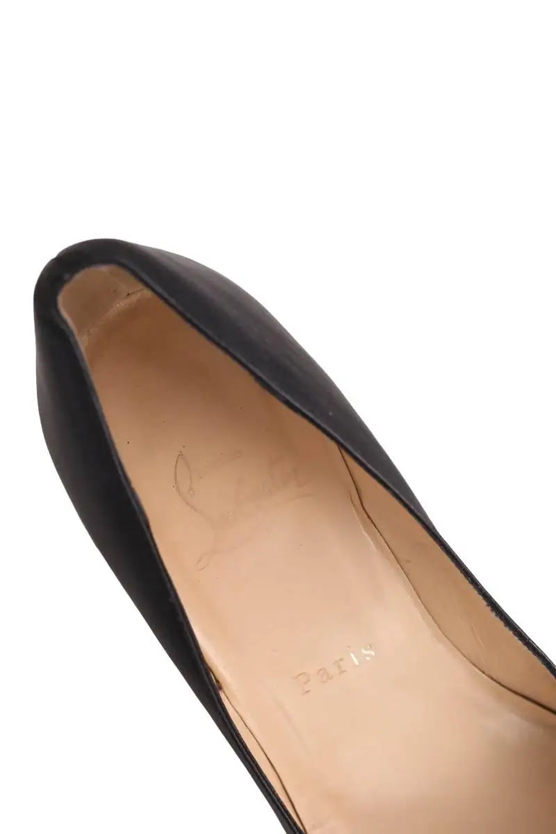 Talons Christian Louboutin Very Prive Noir en Cuir