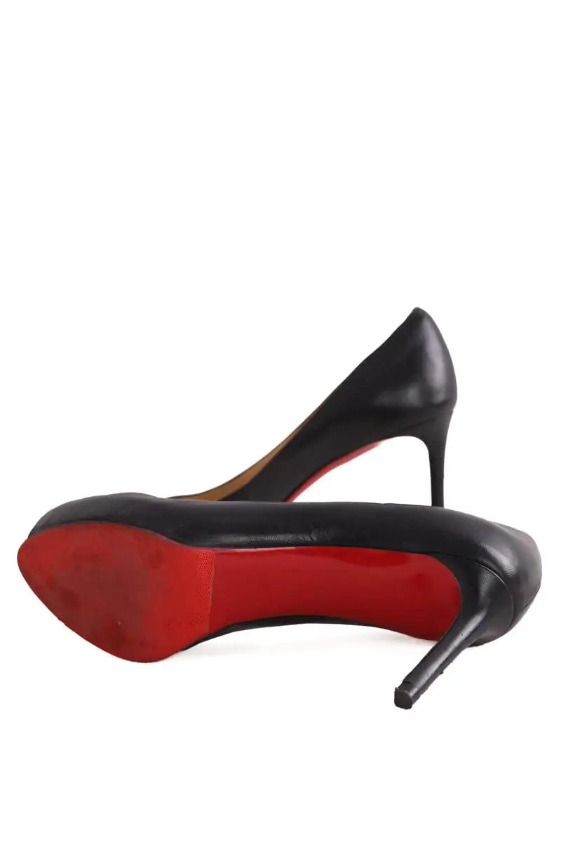 Talons Christian Louboutin Very Prive Noir en Cuir