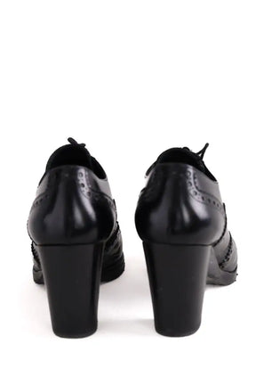 Talons Church's Noir en Cuir