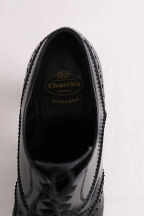 Talons Church's Noir en Cuir