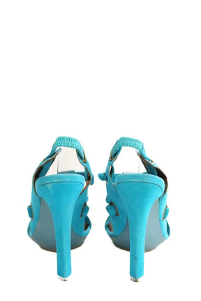 Talons Diane Von Furstenberg Bleu en Daim