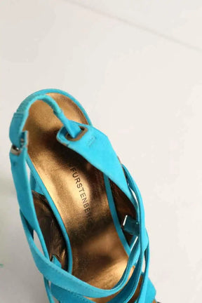 Talons Diane Von Furstenberg Bleu en Daim