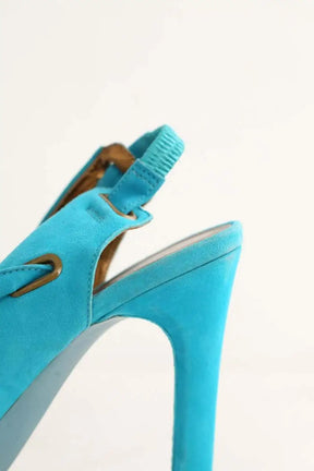 Talons Diane Von Furstenberg Bleu en Daim