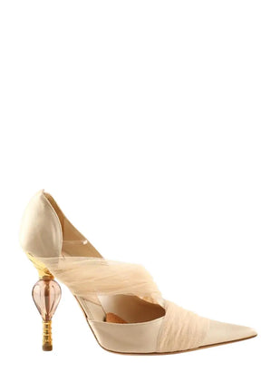 Talons Dior Beige en Cuir, taille 39 - Seconde Main
