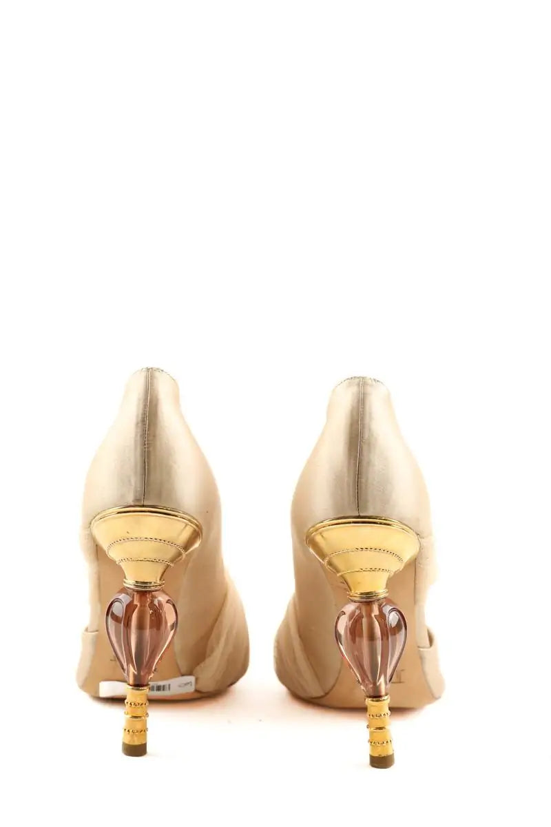 Talons Dior Beige en Cuir