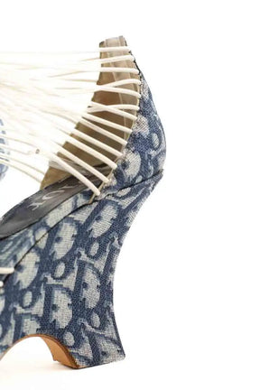 Talons Dior Bleu en Cuir