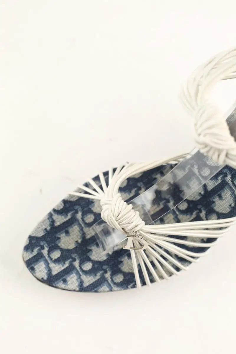 Talons Dior Bleu en Cuir