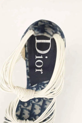Talons Dior Bleu en Cuir