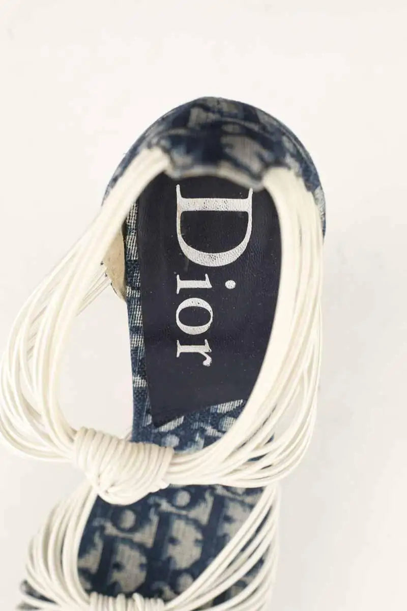 Talons Dior Bleu en Cuir