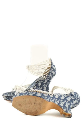 Talons Dior Bleu en Cuir