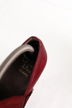 Talons Dior Bordeaux en Cuir