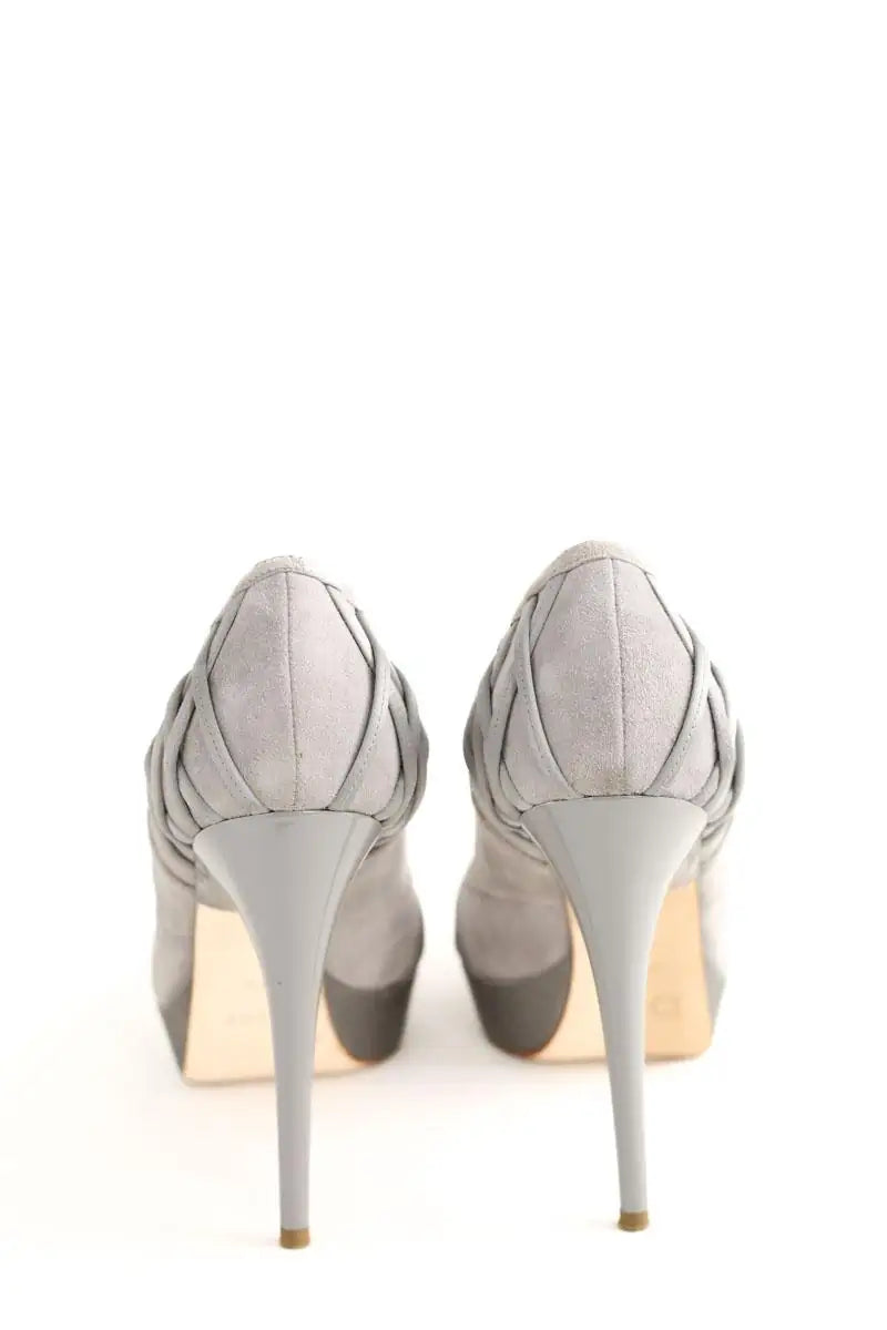 Talons Dior Gris en Daim