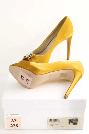 Talons Dior Jaune en Velours