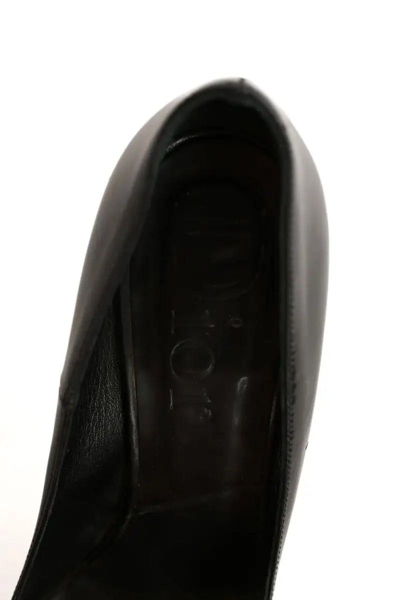 Talons Dior Noir en Cuir