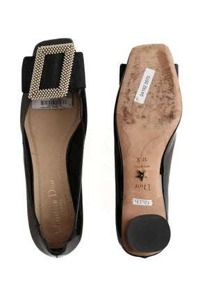 Talons Dior Noir en Cuir