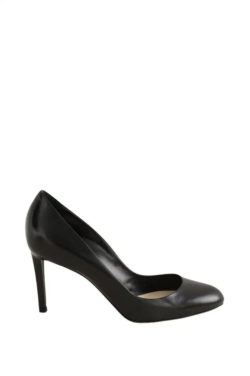 Talons Dior Noir en Cuir, taille 37 - Seconde Main