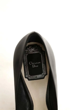 Talons Dior Noir en Cuir