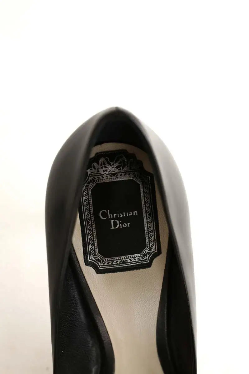 Talons Dior Noir en Cuir