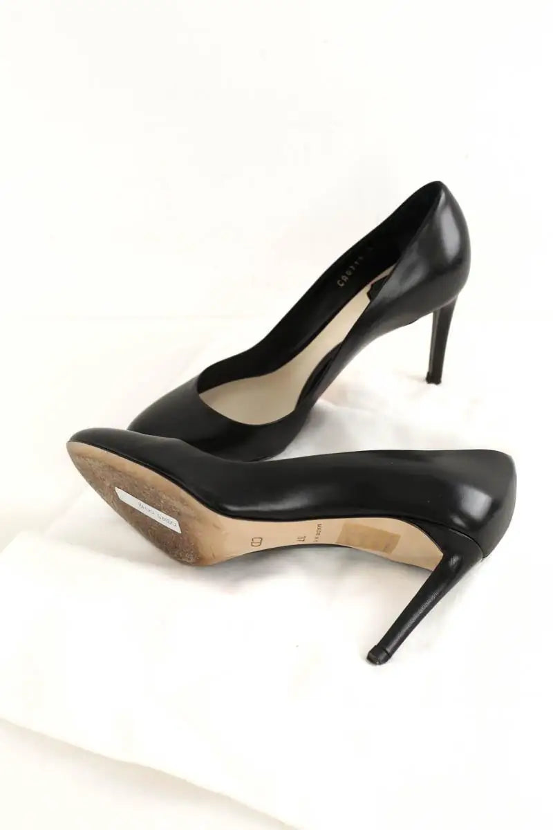 Talons Dior Noir en Cuir