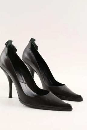 Talons Dior Noir en Cuir